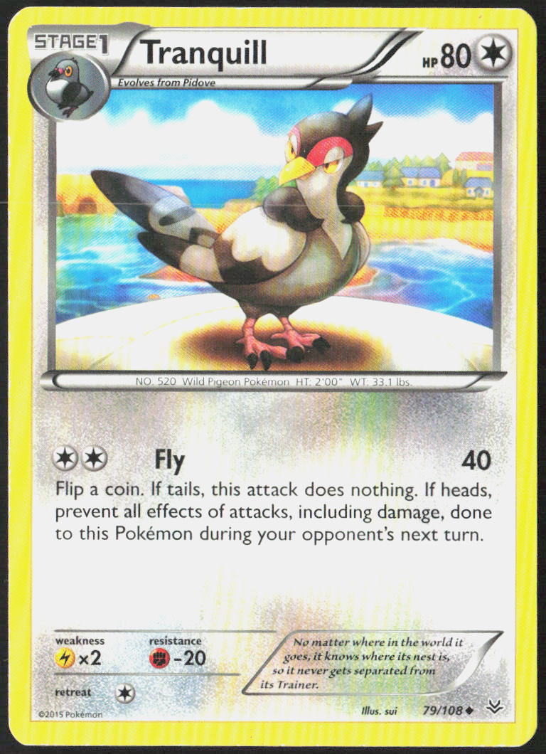 Tranquill 79/108 XY - Roaring Skies Pokemon TCG LP