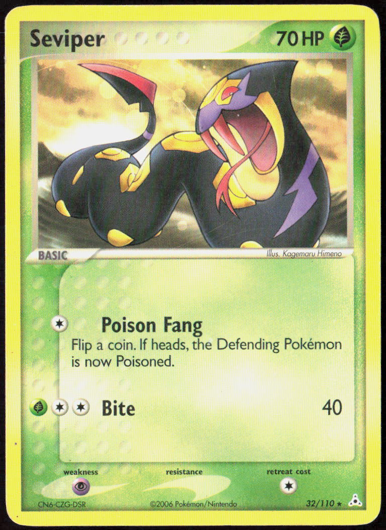 Seviper 32/110 EX Holon Phantoms Pokemon TCG LP