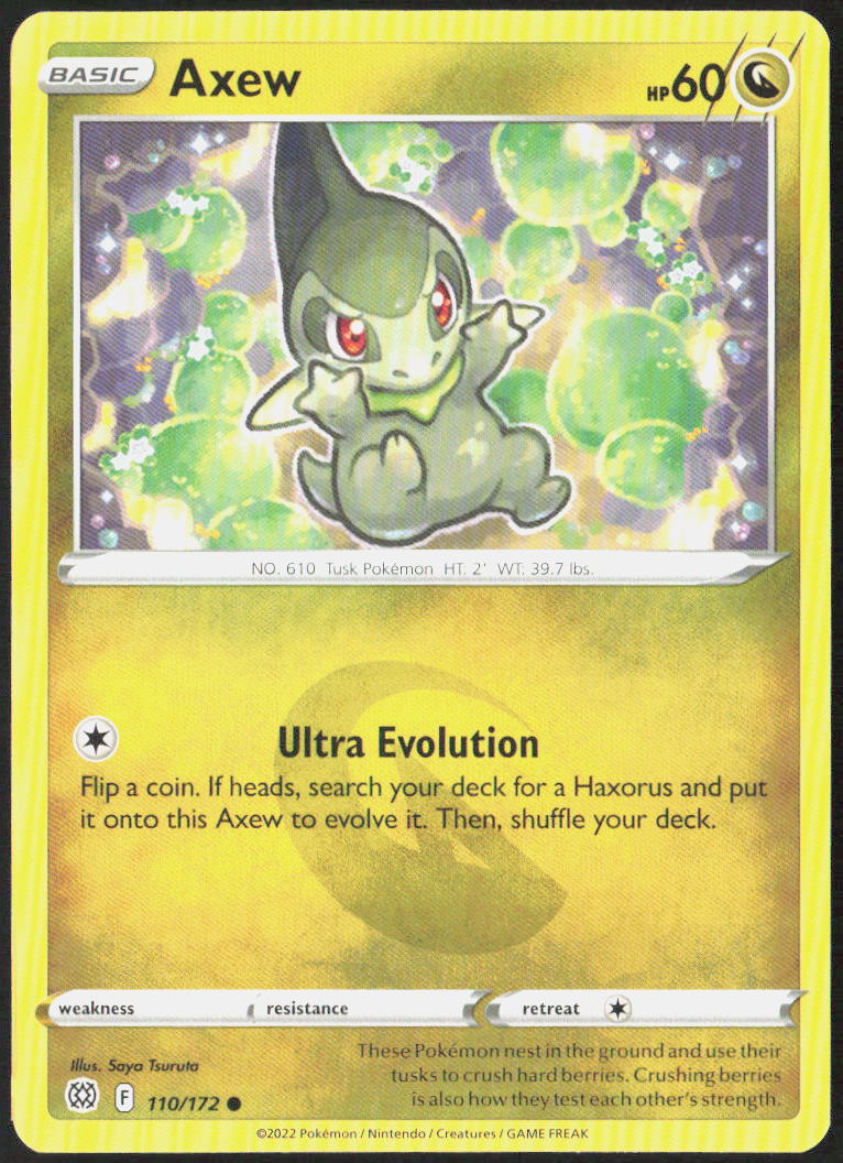 Axew 110/172 SWSH09: Brilliant Stars Pokemon TCG LP