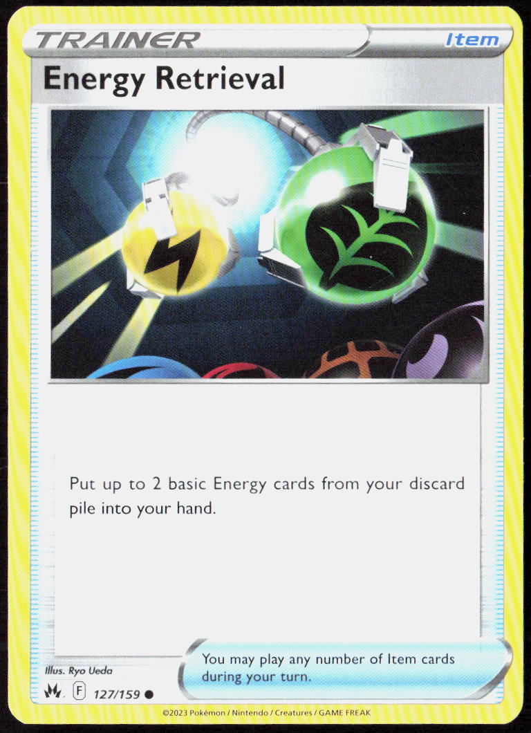 Energy Retrieval 127/159 SWSH: Crown Zenith Pokemon TCG LP