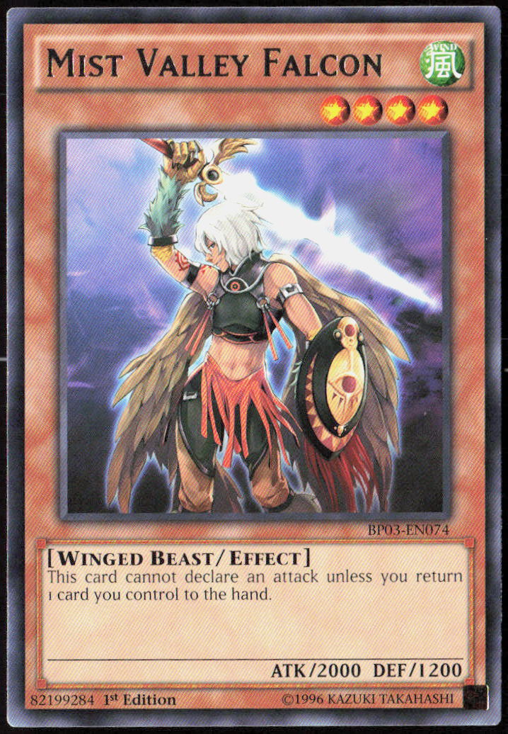Mist Valley Falcon 1st Edition BP03-EN074 Battle 3: Monster League Yu-Gi-Oh