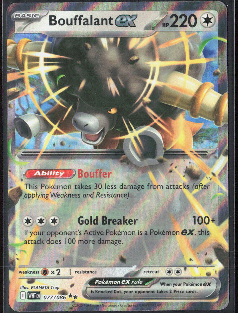 Bouffalant ex Holo 077/086 SV: White Flare NM