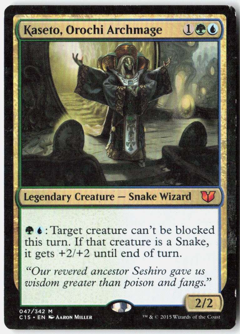 Kaseto, Orochi Archmage 47 Commander 2015 Magic: The Gathering LP