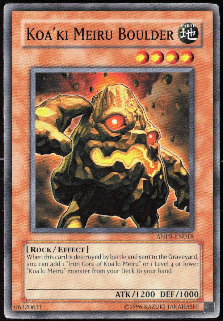 Koa'ki Meiru Boulder Unlimited ANPR-EN018 Ancient Prophecy Yu-Gi-Oh! TCG LP