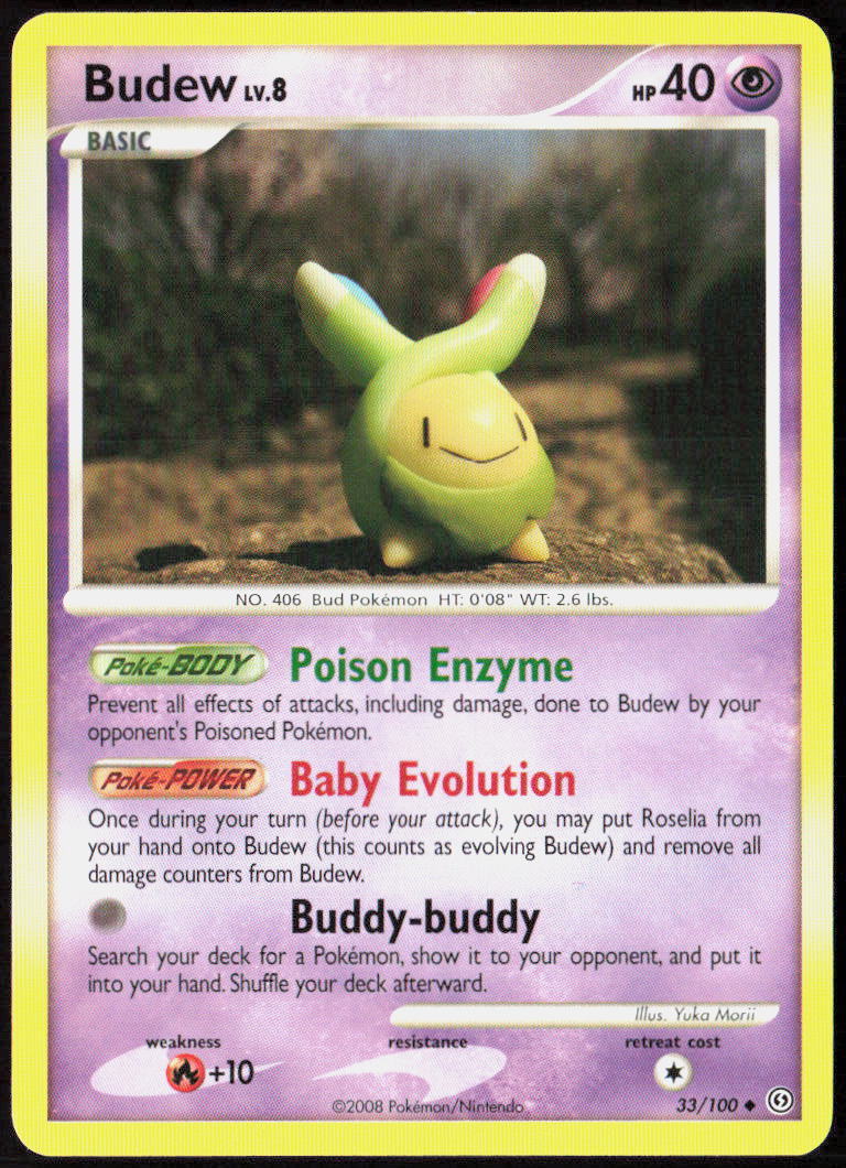 Budew 33/100 Stormfront Pokemon TCG NM