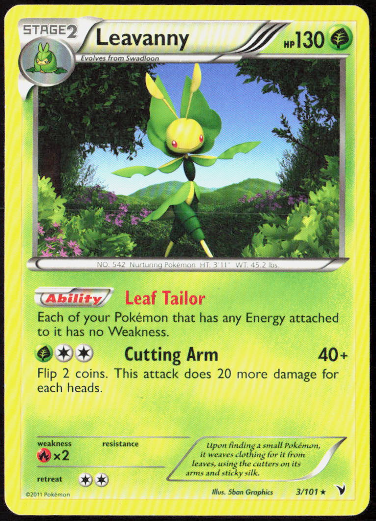 Leavanny (BW Noble Victories) 003/101 Deck Exclusives Pokemon TCG LP