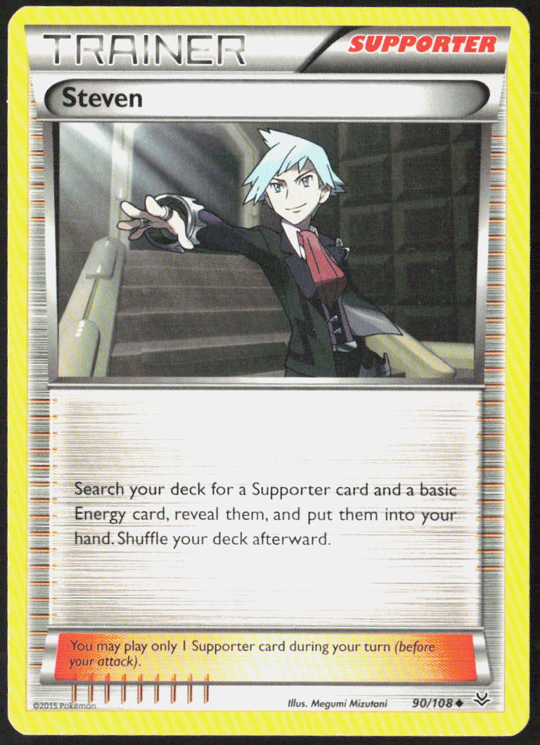 Steven 90/108 XY - Roaring Skies Pokemon TCG LP