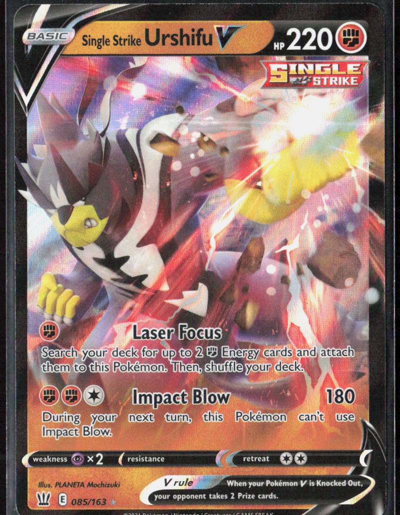 Single Strike Urshifu V Holo 085/163 SWSH05: Battle Styles Pokemon TCG NM