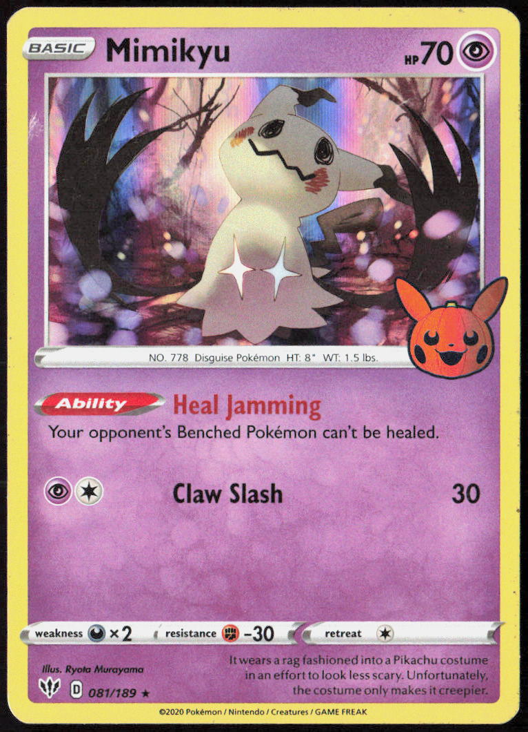 Mimikyu Holo 081/189 Miscellaneous Cards & Products Pokemon TCG LP