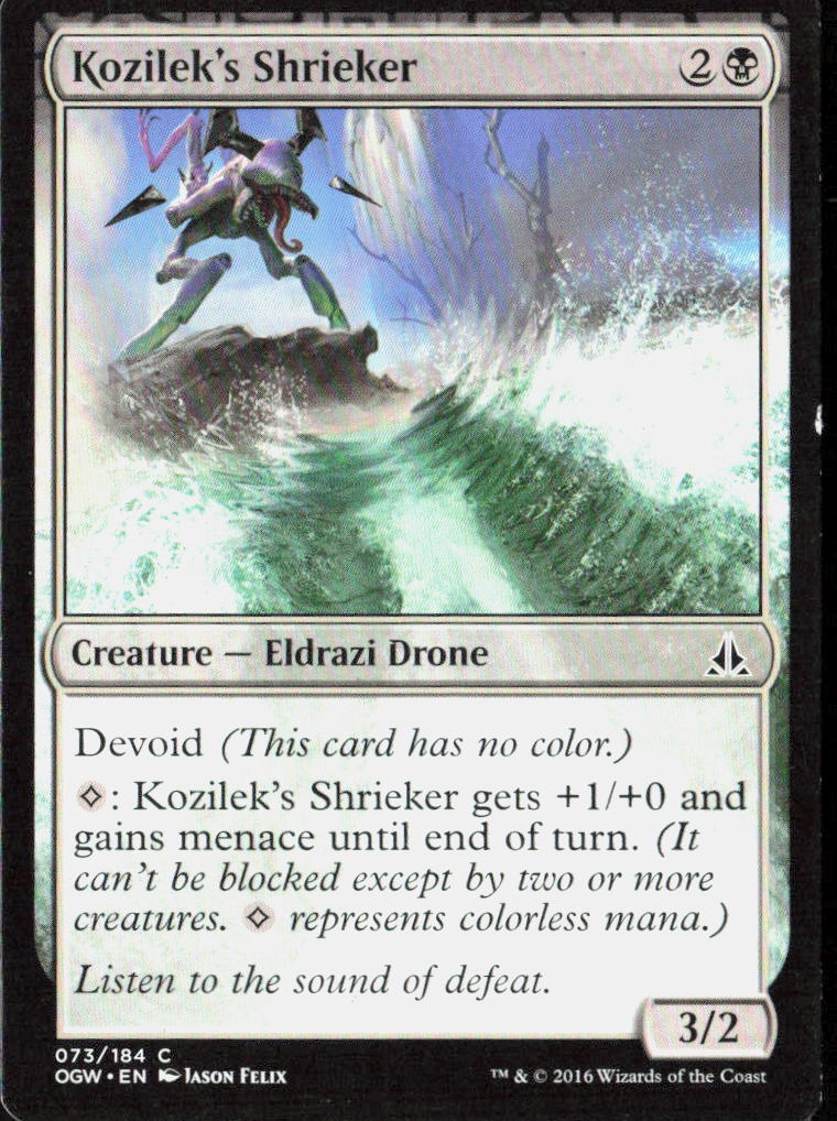 Kozilek's Shrieker 73 Oath of the Gatewatch Magic: The Gathering LP