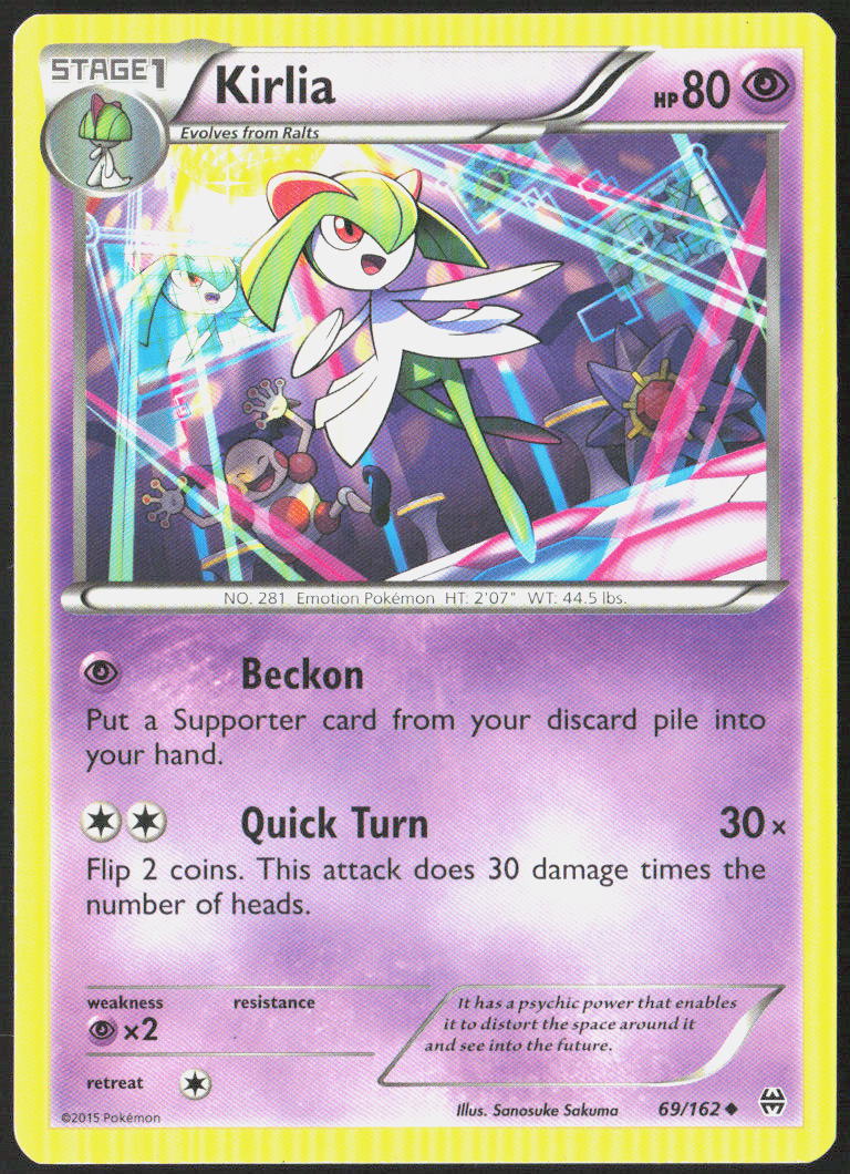 Kirlia 69/162 XY - BREAKthrough Pokemon TCG LP