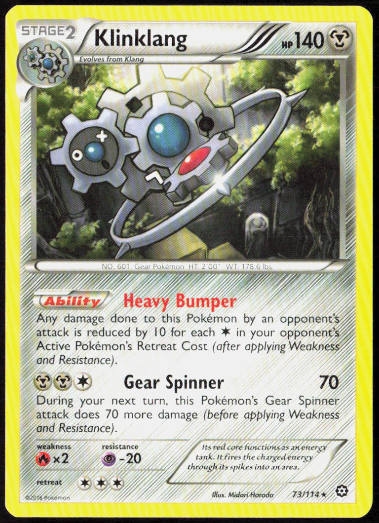 Klinklang 73/114 XY - Steam Siege Pokemon TCG LP