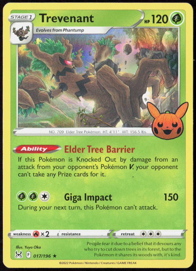 Trevenant 017/196 Trick or Trade BOOster 2023 Pokemon TCG NM