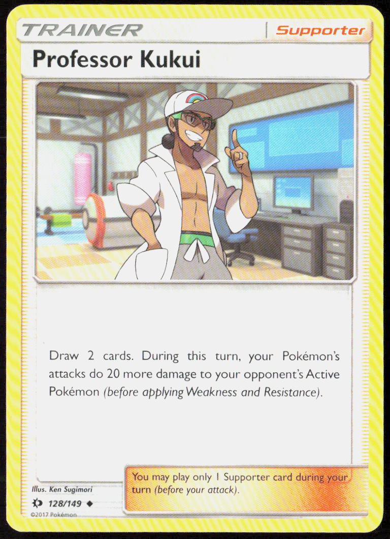 Professor Kukui 128/149 SM Base Set Pokemon TCG LP