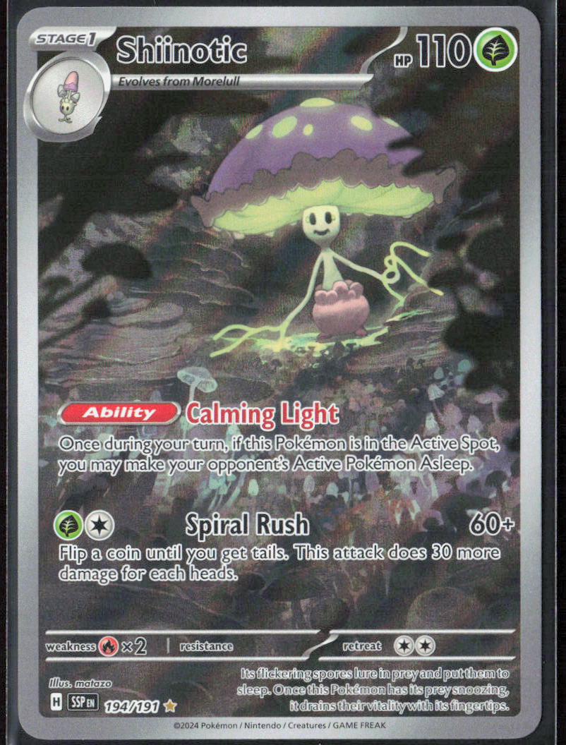 Shiinotic Holo 194/191 SV08: Surging Sparks NM