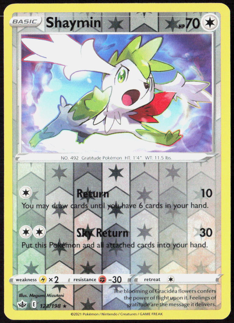 Shaymin Reverse Holo 123/198 SWSH06: Chilling Reign LP