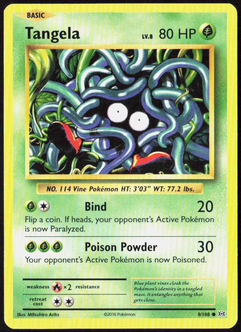 Tangela 8/108 XY - Evolutions Pokemon TCG LP
