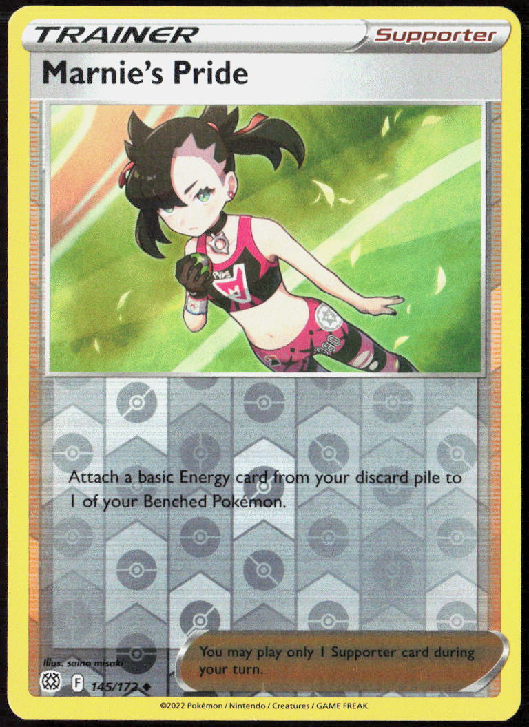 Marnie's Pride Reverse Holo 145/172 SWSH09: Brilliant Stars Pokemon TCG LP