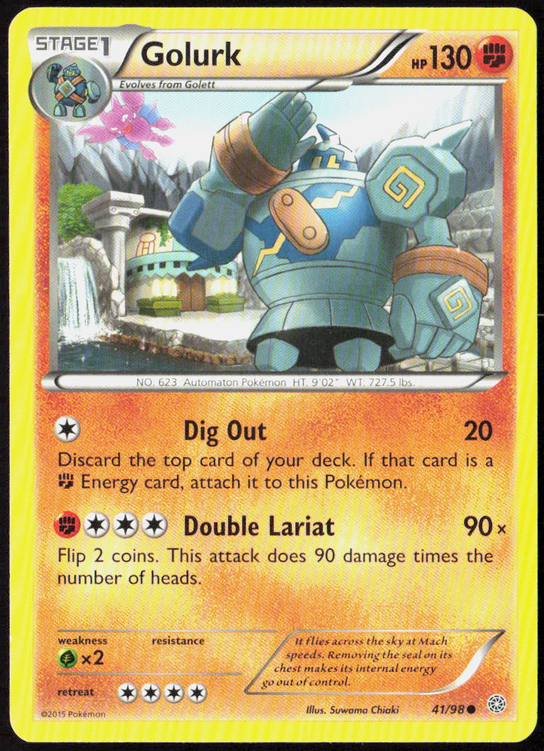 Golurk (41) 41/98 XY - Ancient Origins Pokemon TCG LP