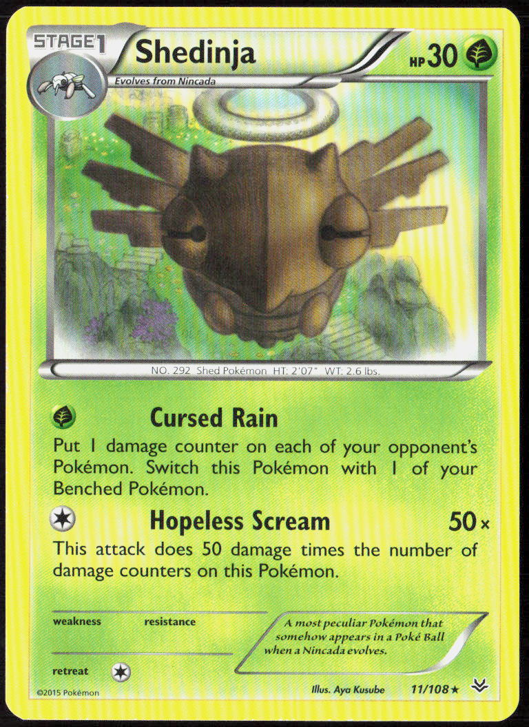 Shedinja 11/108 XY - Roaring Skies Pokemon TCG LP