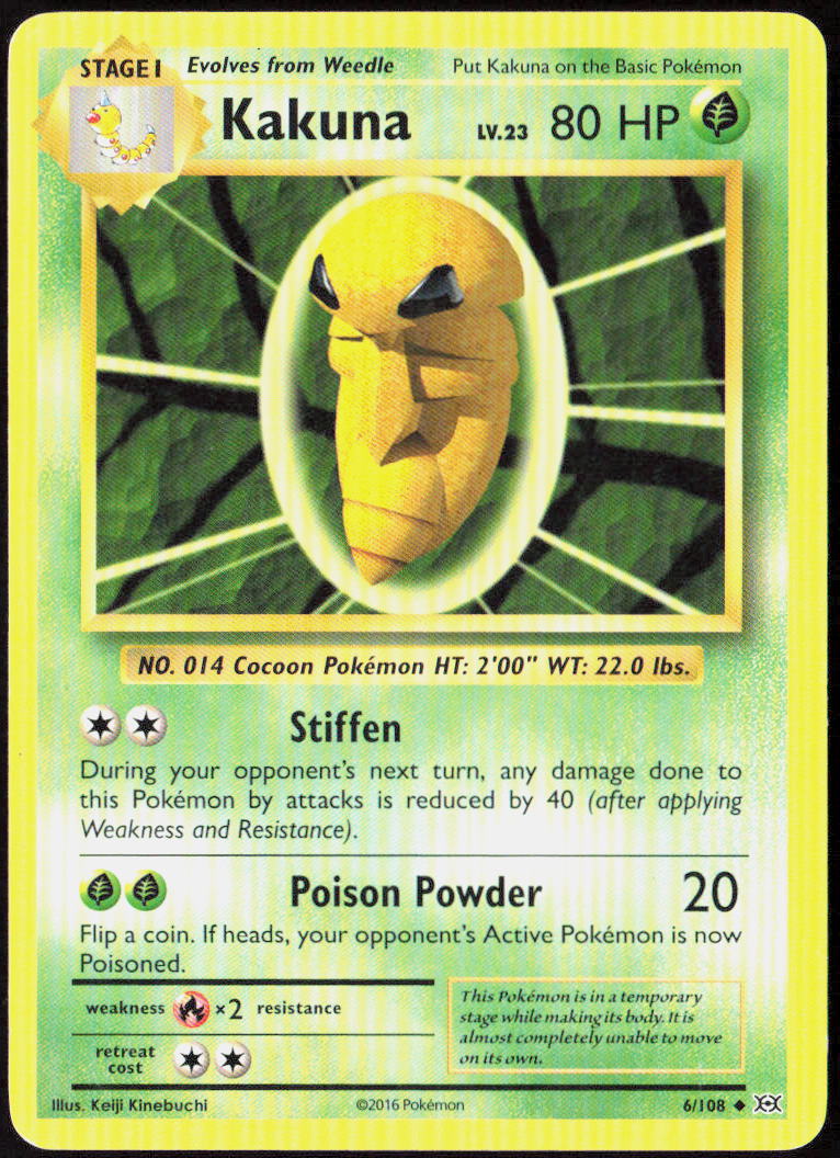 Kakuna 6/108 XY - Evolutions Pokemon TCG LP