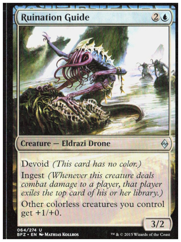 Ruination Guide 64 Battle for Zendikar Magic: The Gathering LP