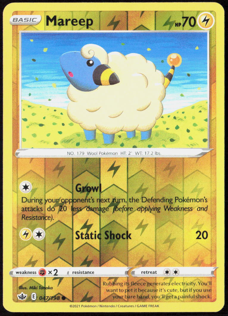 Mareep 047/198 SWSH06: Chilling Reign Pokemon TCG LP