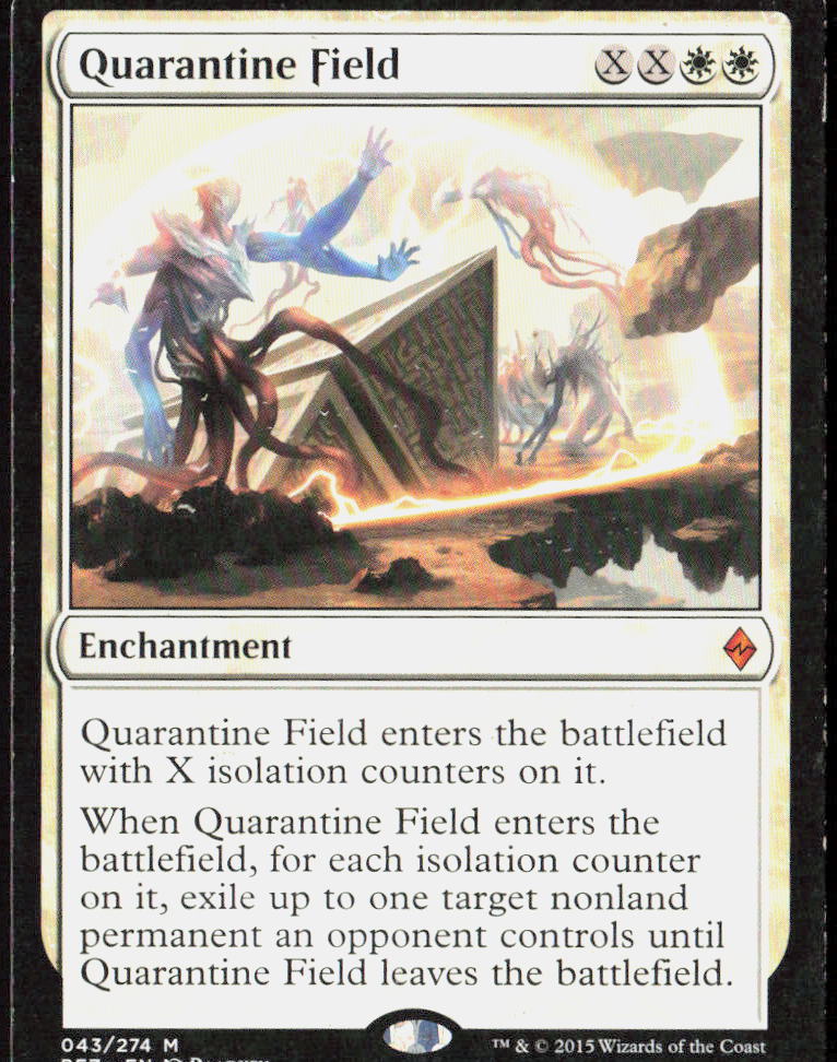 Quarantine Field 43 Battle for Zendikar Magic: The Gathering LP