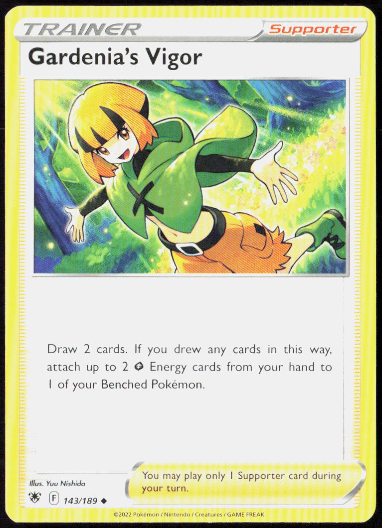 Gardenia's Vigor 143/189 SWSH10: Astral Radiance Pokemon TCG LP
