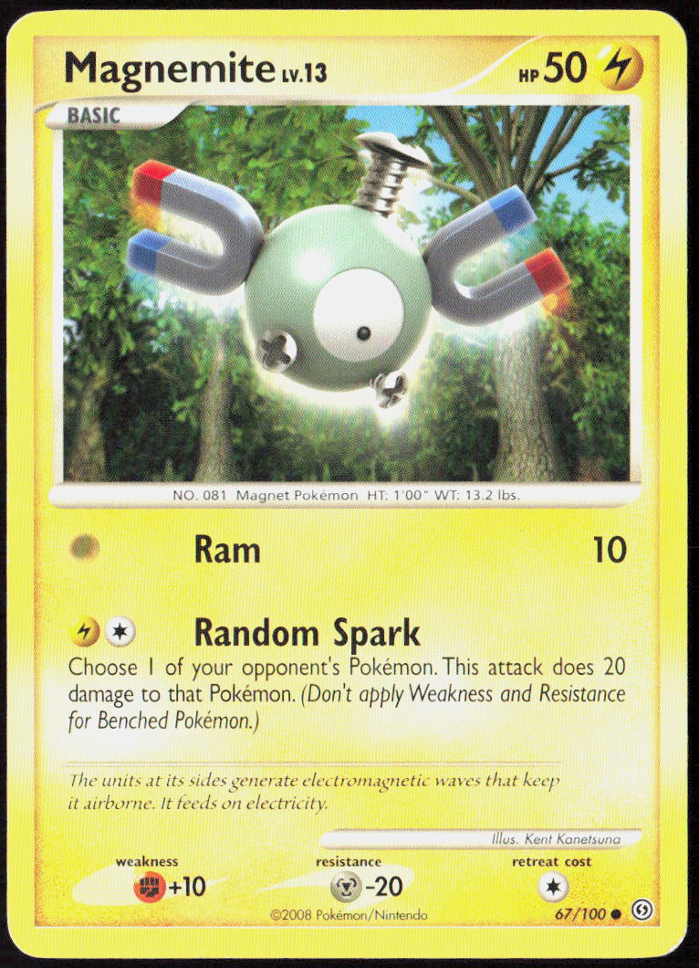 Magnemite (67) 67/100 Stormfront Pokemon TCG LP