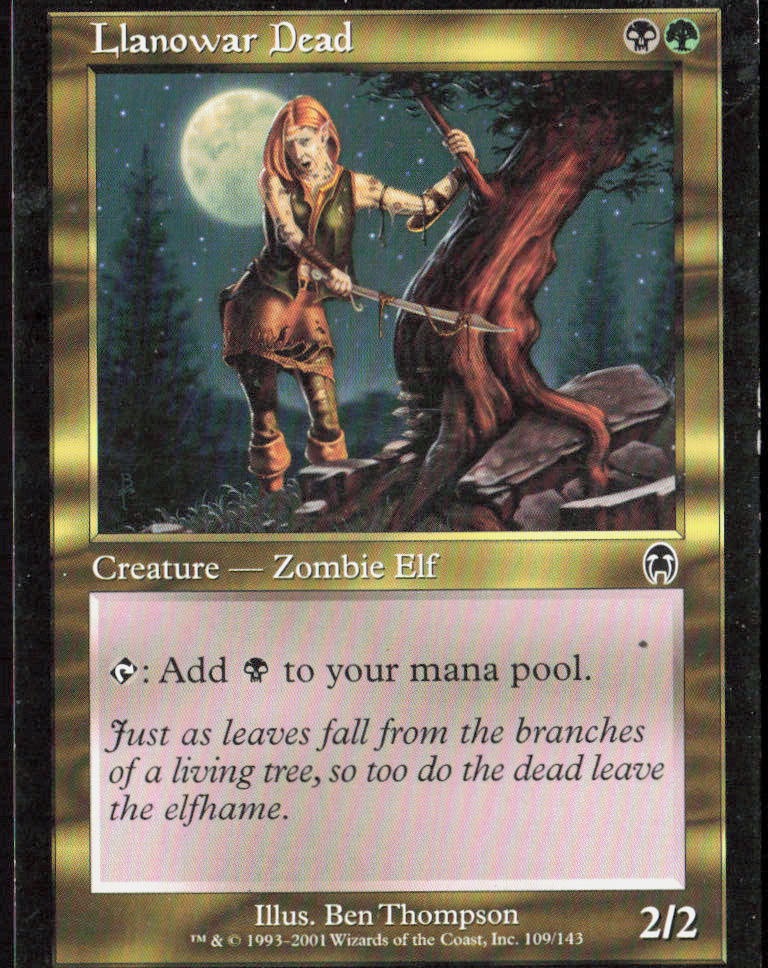 Llanowar Dead 109 Apocalypse Magic: The Gathering LP