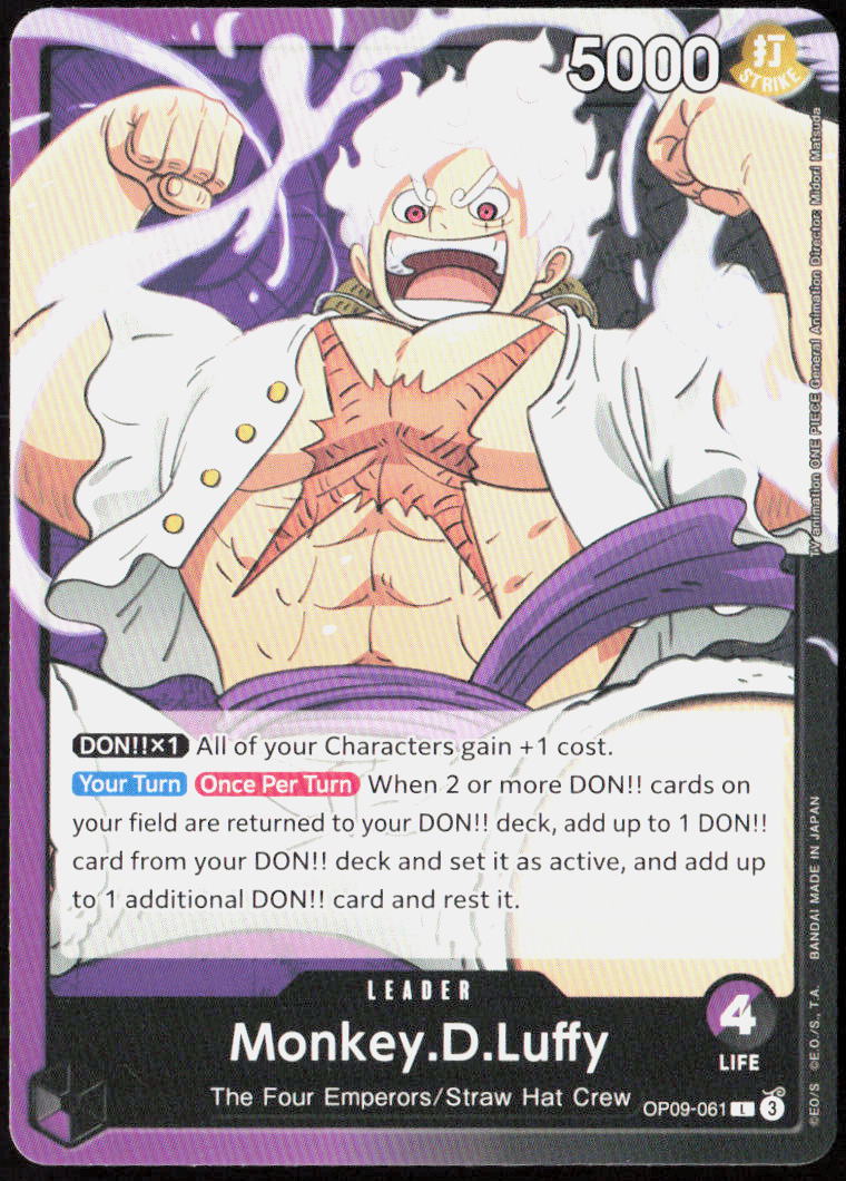 Monkey.D.Luffy (061) OP09-061 Emperors in the New World One Piece CCG NM