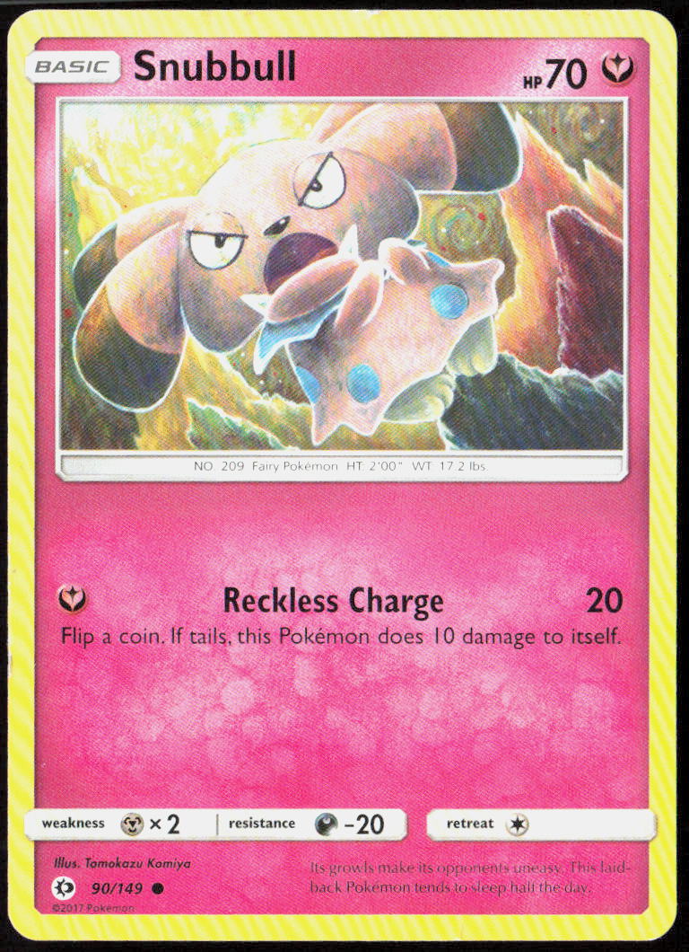 Snubbull 90/149 SM Base Set Pokemon TCG LP