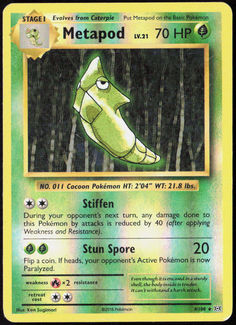 Metapod Reverse Holo 2/106 XY - Flashfire MP