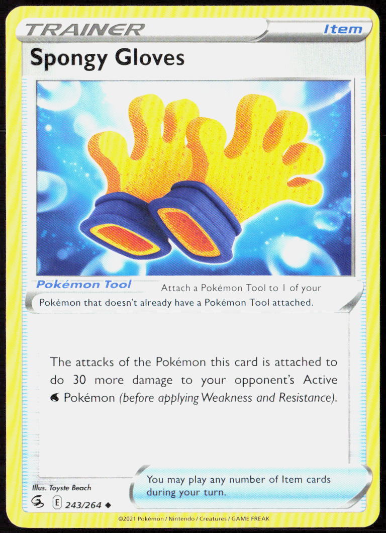 Spongy Gloves 243/264 SWSH08: Fusion Strike Pokemon TCG LP