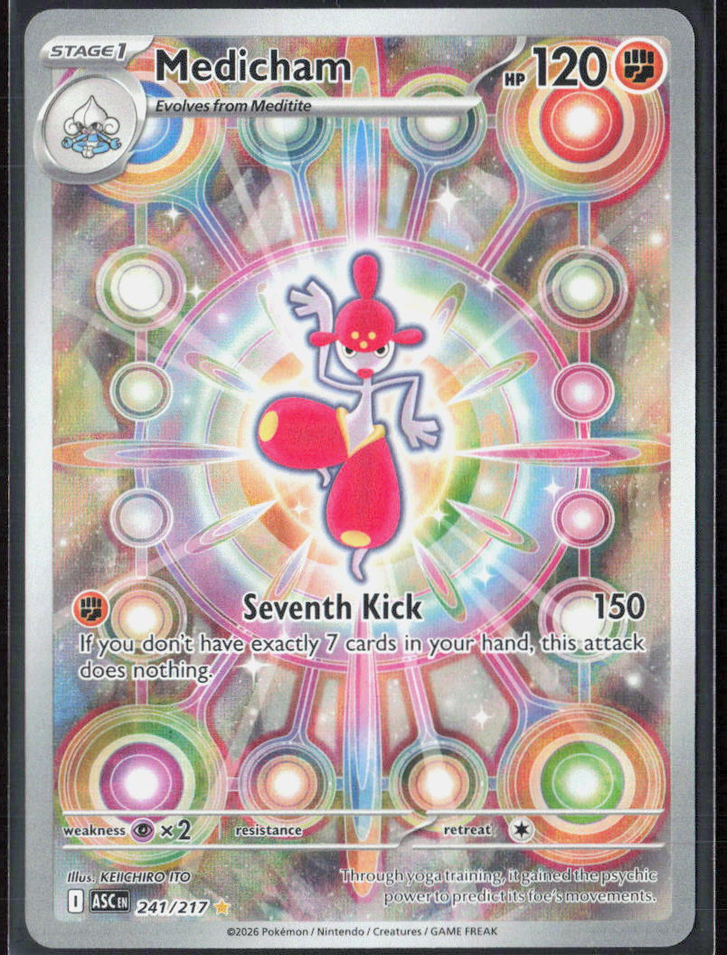 Medicham Holo 241/217 ME: Ascended Heroes Pokemon TCG NM
