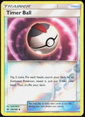 Timer Ball Reverse Holo 134/149 SM Base Set Pokemon TCG LP