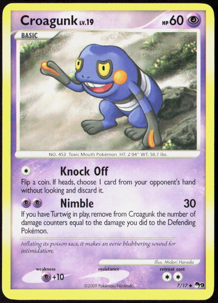 Croagunk 007/017 POP Series 9 Pokemon TCG LP