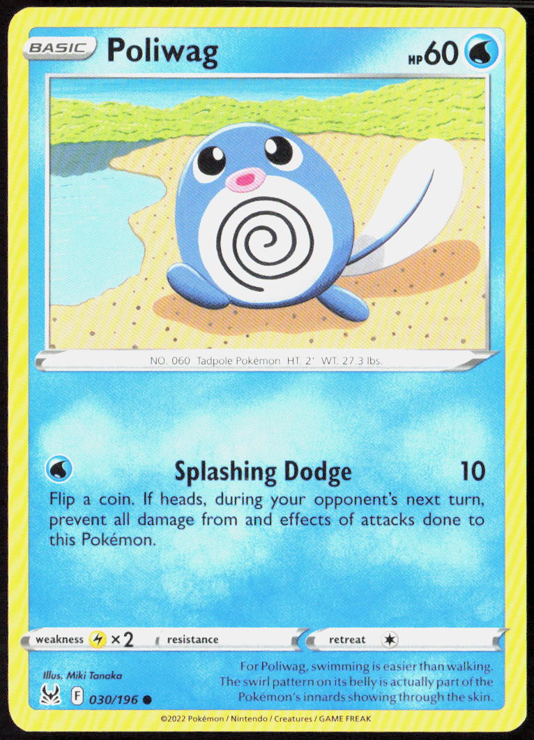 Poliwag 030/196 SWSH11: Lost Origin Pokemon TCG LP