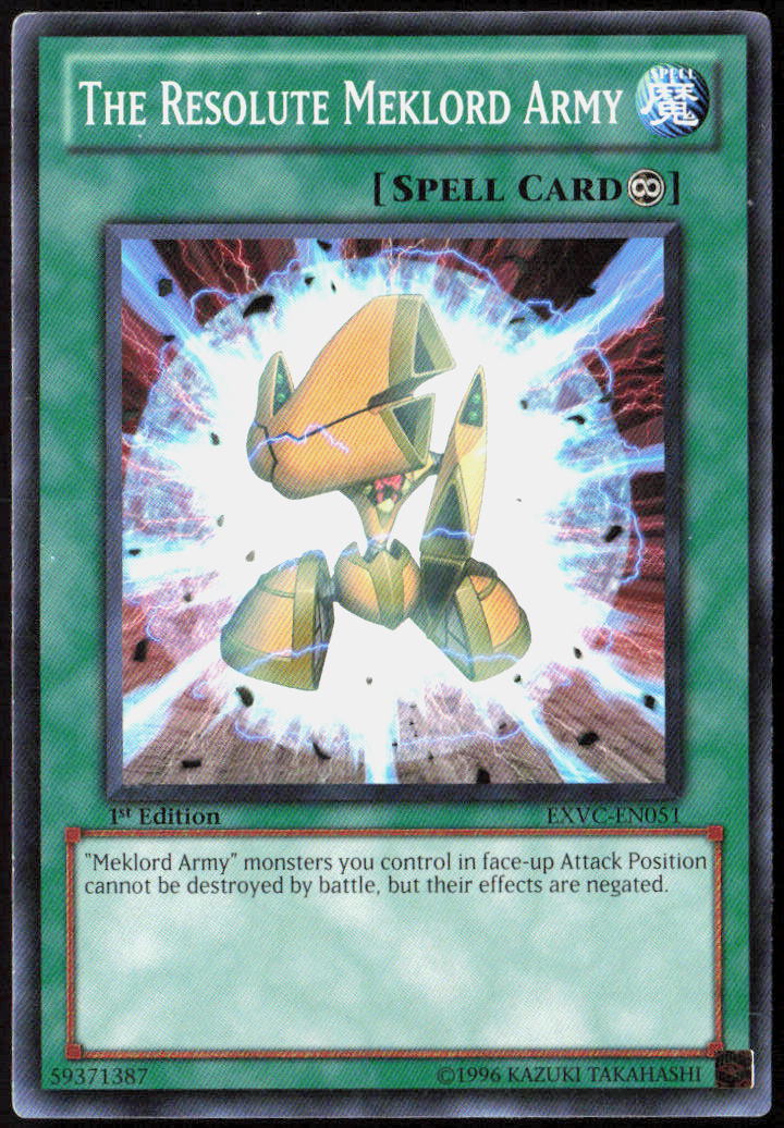 The Resolute Meklord Army 1st Edition EXVC-EN051 Extreme Victory Yu-Gi-Oh! TCG LP