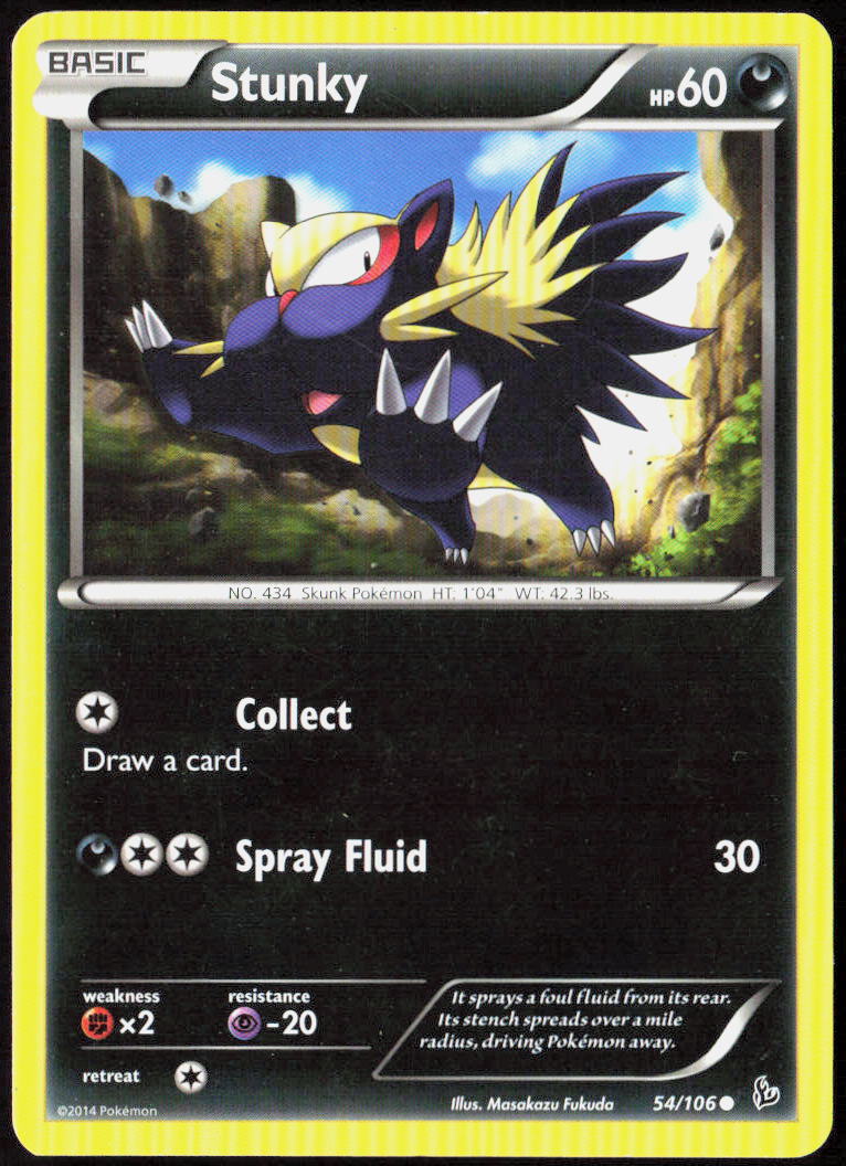Stunky (54) 54/106 XY - Flashfire Pokemon TCG LP