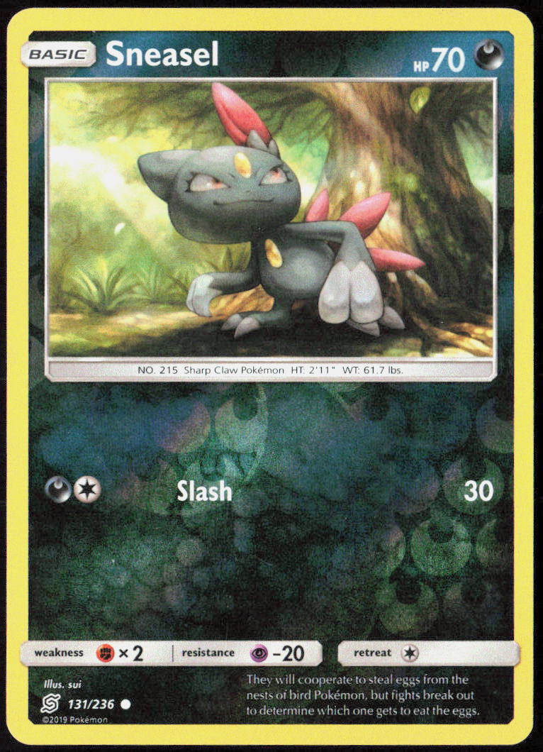 Sneasel 131/236 SM - Unified Minds Pokemon TCG LP