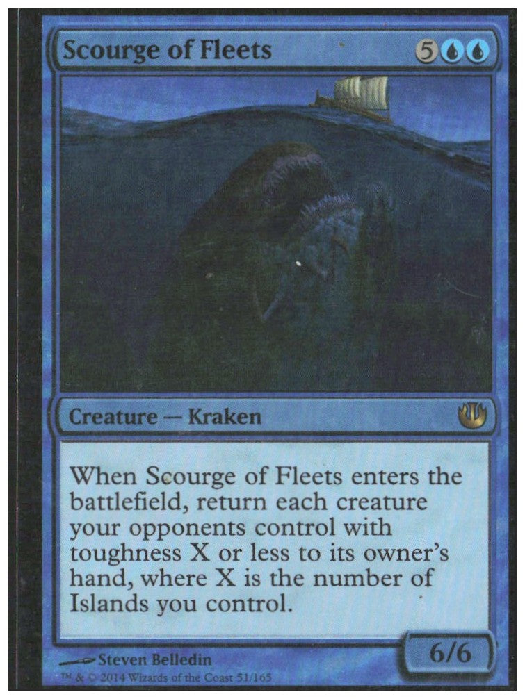 Scourge of Fleets Foil 51 Journey Into Nyx Magic: The Gathering LP