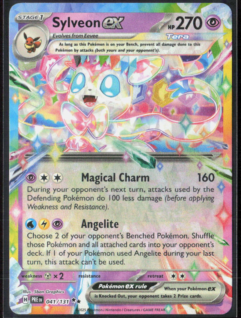 Sylveon ex Holo 041/131 SV: Prismatic Evolutions NM