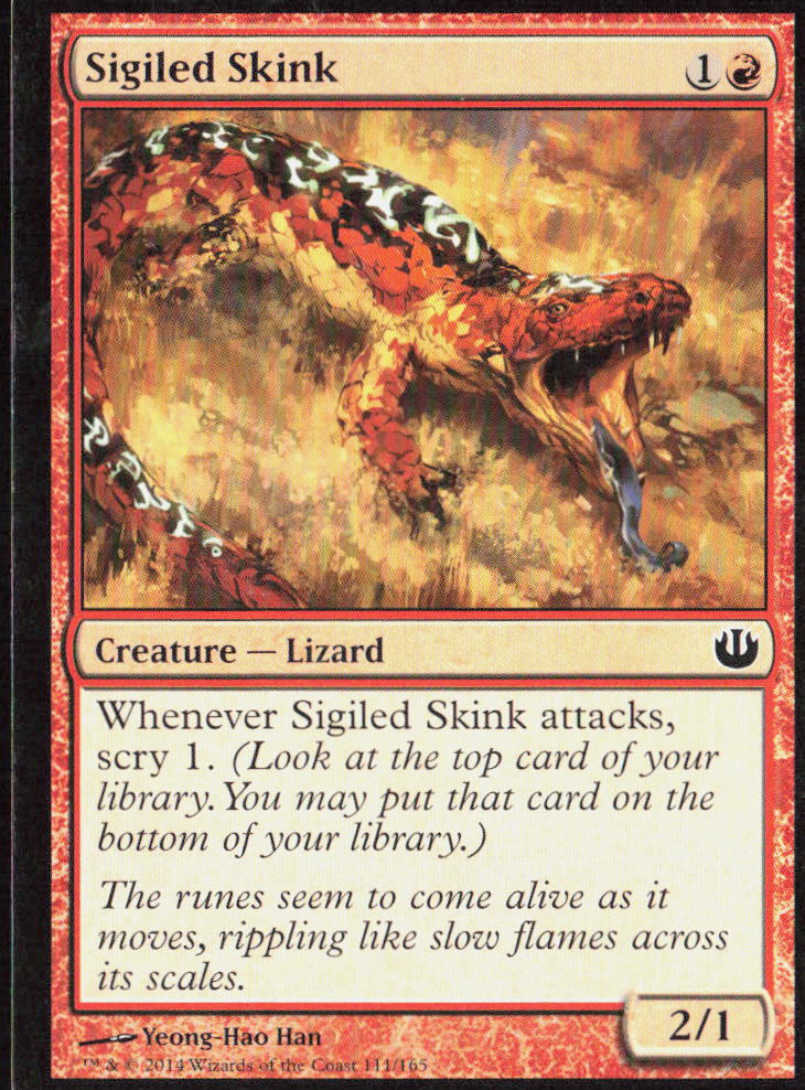 Sigiled Skink 111 Journey Into Nyx Magic: The Gathering LP