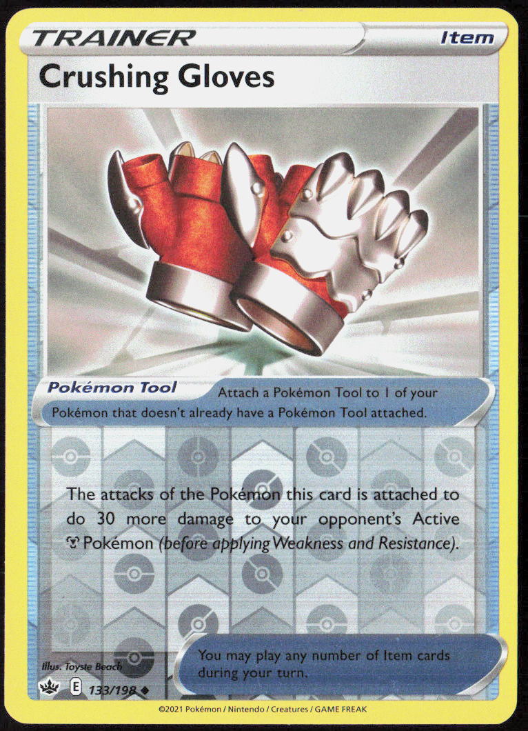 Crushing Gloves Reverse Holo 133/198 SWSH06: Chilling Reign LP