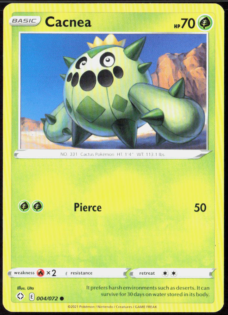 Cacnea 004/072 Shining Fates Pokemon TCG LP