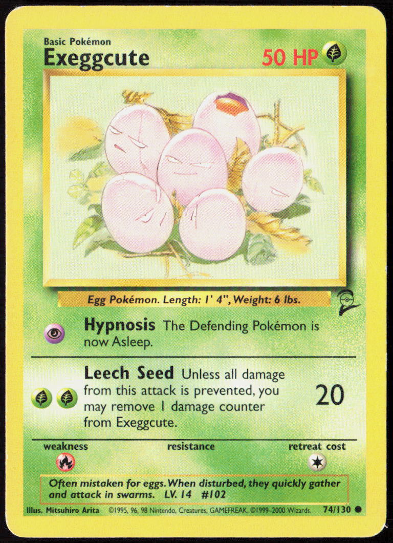 Exeggcute 074/130 Base Set 2 Pokemon TCG LP