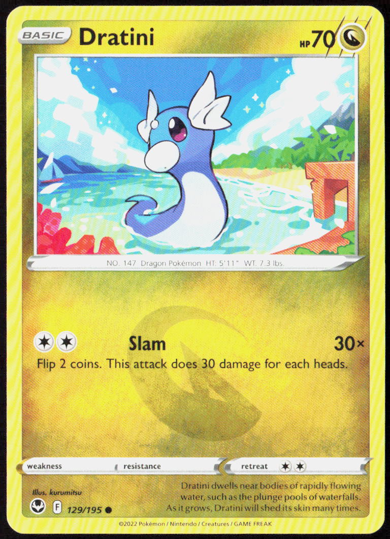 Dratini 129/195 SWSH12: Silver Tempest Pokemon TCG LP