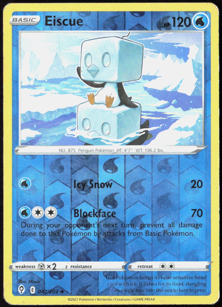 Eiscue 047/203 SWSH07: Evolving Skies Pokemon TCG LP